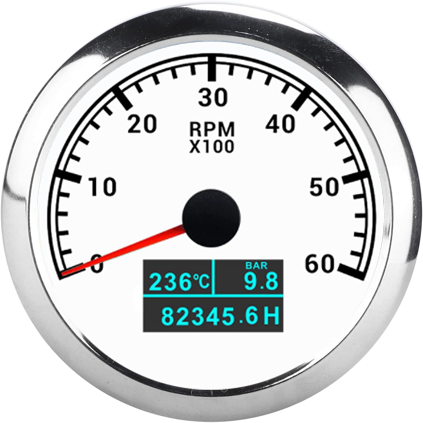 水温計 ステッピングモーター高精度タコメーター6000rpm車のボートトラック用油圧ディスプレイ 白い 新作入荷 水温計 ステッピングモーター高精度タコメーター6000rpm車のボートトラック用油圧ディスプレイ 白い 新作入荷