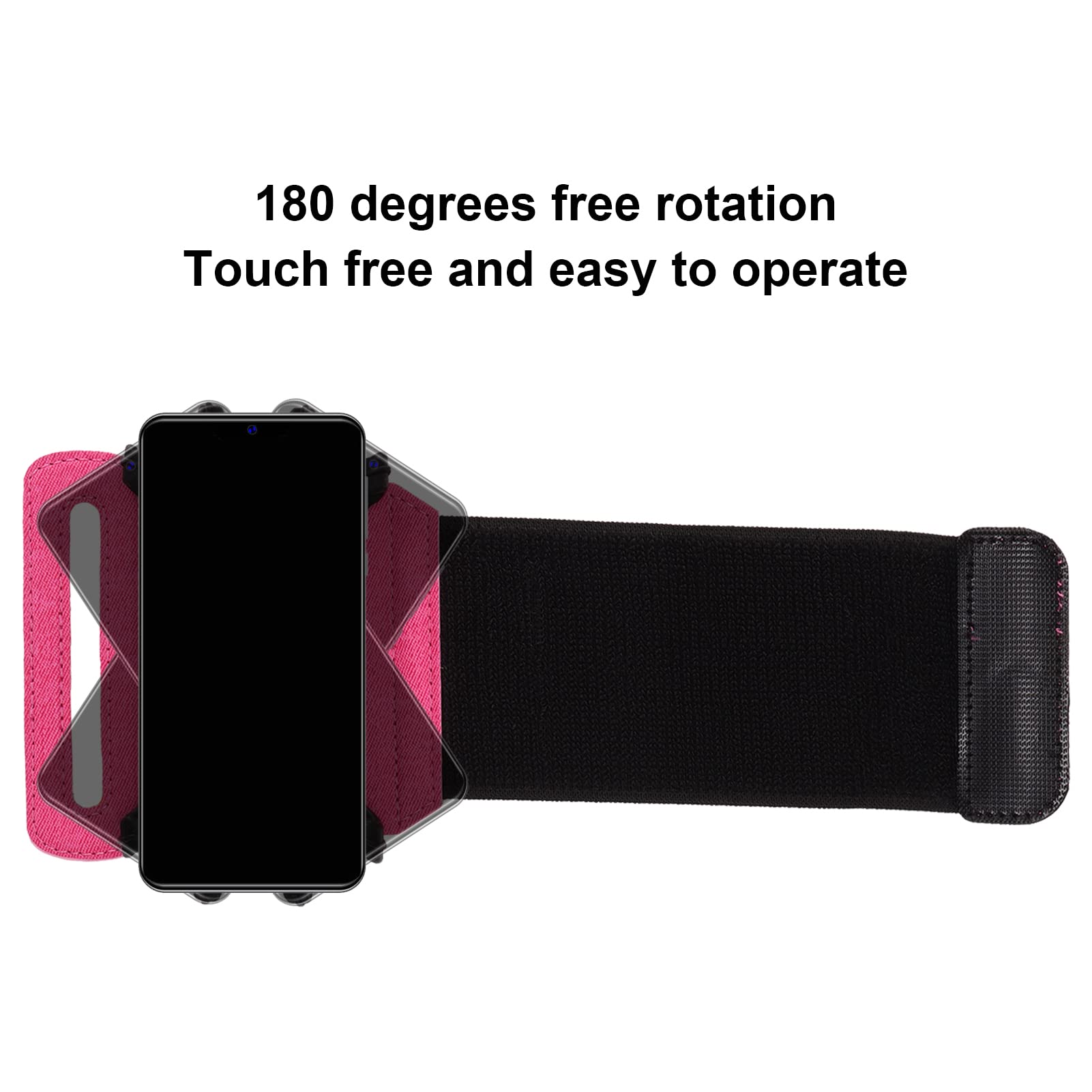Wristband Phone Holder for Running, 360 Degree Rotation Sports Armband Phone Holder for Running Armband for 13 Pro, for Galaxy, for, for Oppo, for, for Hiking