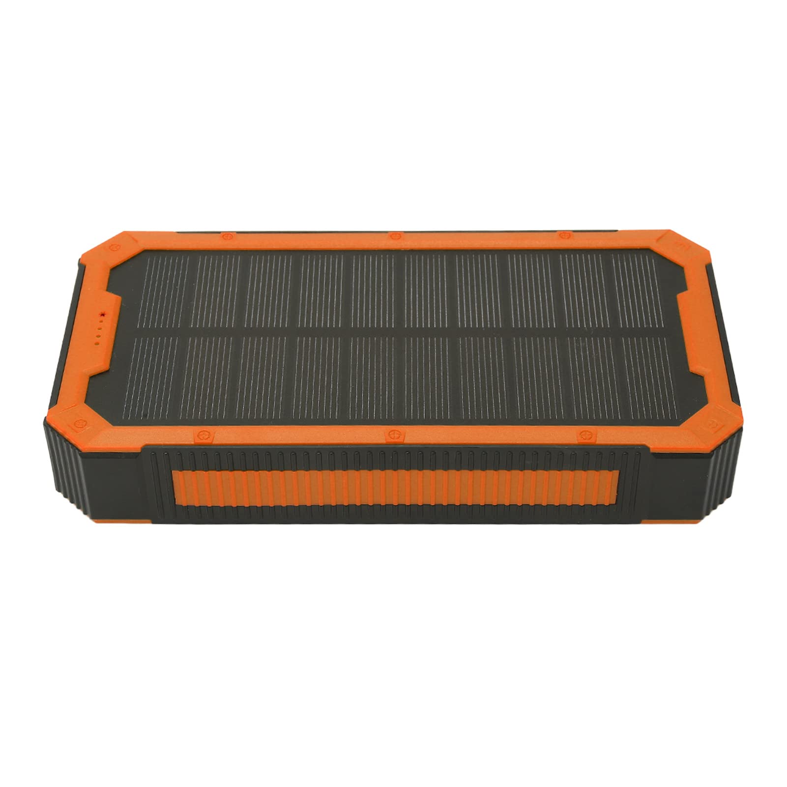 Power Bank Solare da 36800 MAh con Pannello in Silicio Monocristallino per Avventure All'aria Aperta, Caricatore Solare Portatile con 36 LED per il Campeggio (Arancia)