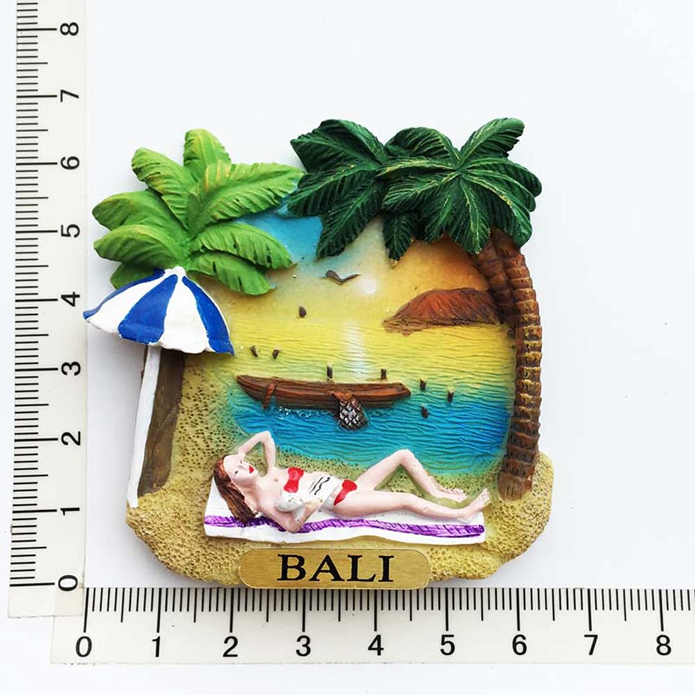 バリ島　飾り Amazon.co.jp: バリ島インドネシア3D海辺冷蔵庫マグネットお土産手作り