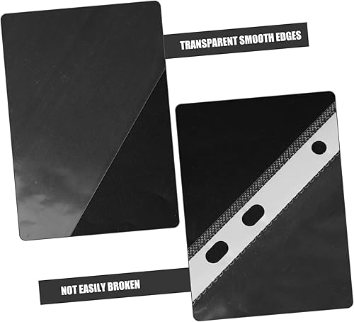 Miniatura 6 de STOBOK 100 piezas A4 para archivos, envoltorio de archivos, fundas de papel de plástico, protectores de páginas, protectores de página, clips de