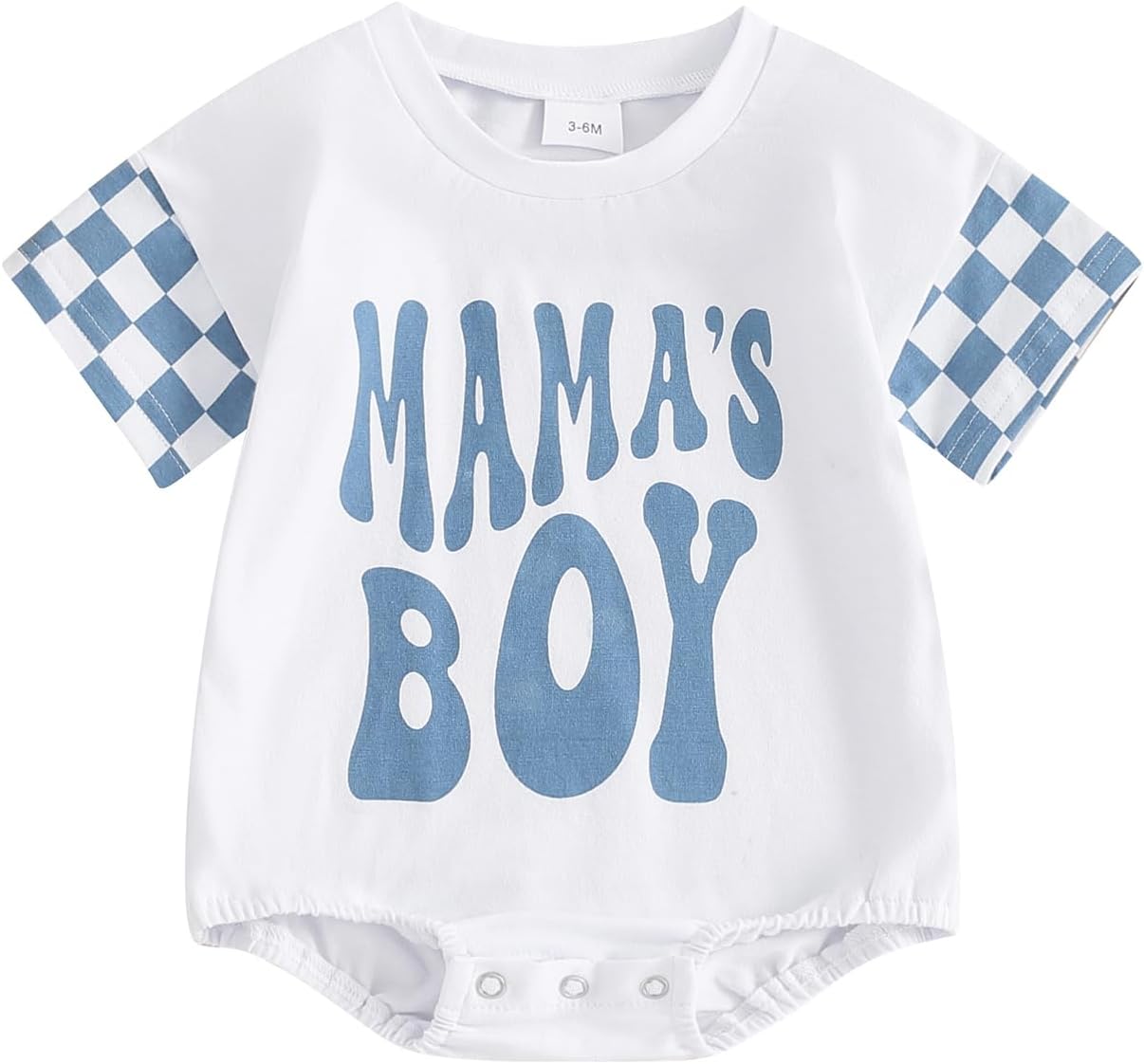 SocutebabeNewborn Infant Baby Boy Summer Outfit Mamas Boy Baby Clothes Boy Oversized Romper Shirts Short Sleeve Onesie