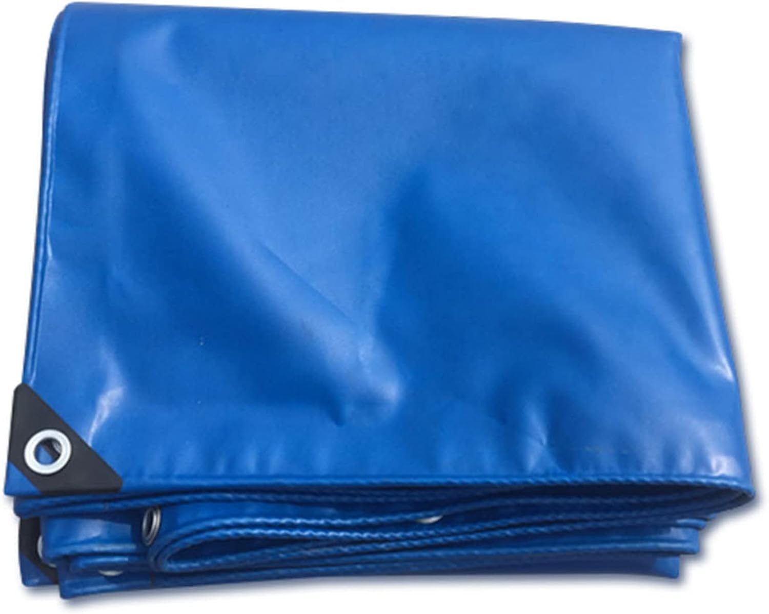 Waterproof Tarpaulin 450g/m² Heavy Duty Tarp Sheet Cover 4x4m 0.45mm Thick Multipurpose Rainproof Canopy Tent for Furniture Camping Garden Ground Sheet (Size:1x1.2m)