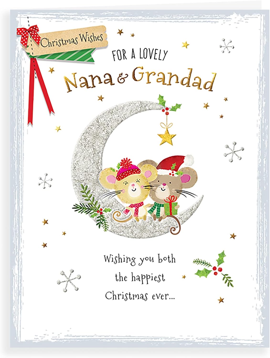 Biglietto di Natale tradizionale per figliocca, 20,3 x 15,2 cm, Piccadilly Greetings