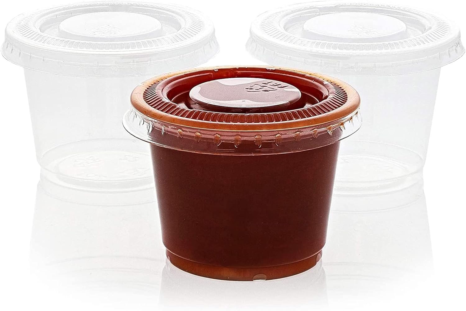 Juvale 500Pack Plastic Portion Control Cups with Lids for