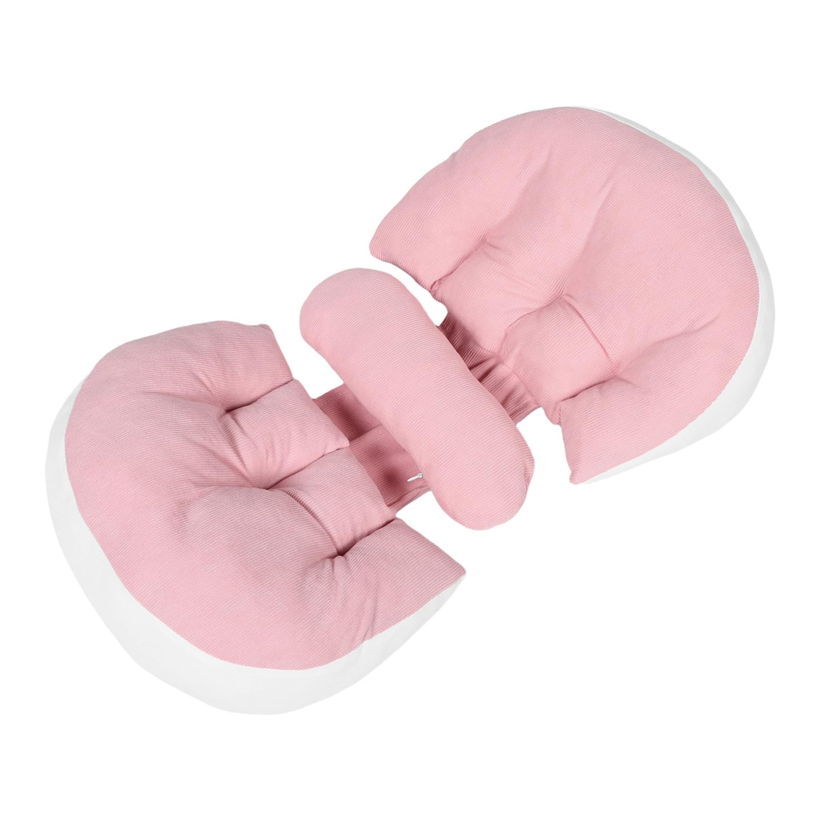 Oreiller de grossesse pour dormir sur le côté confortablement - Coussin rose allaitement