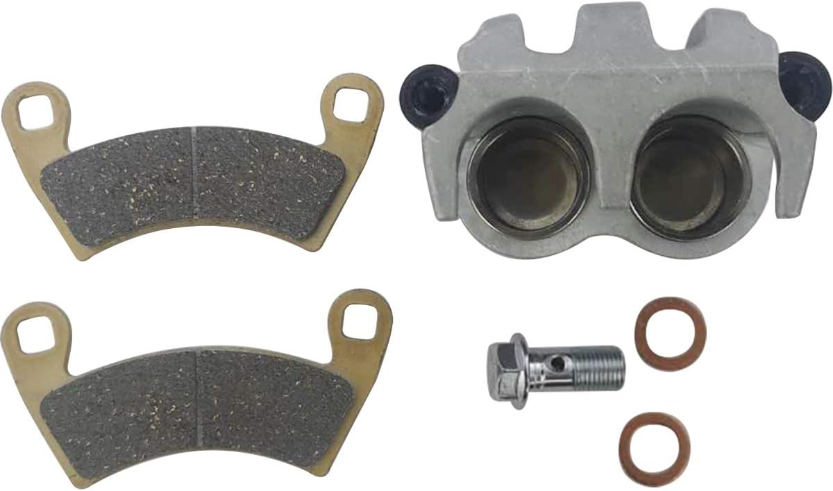 M MATI Front Right Brake Caliper with Pads without Mounting Bracket for Polaris MVRS 700 800 4X4 Ranger 500 2X4/4X4 570 CREW 570 Full Size 700 LSV 2010-2012 GEM EM1400 1912124