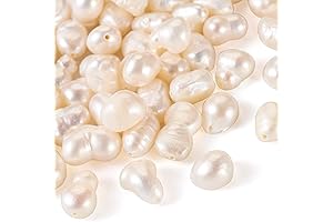 50Pcs Freshwater Pearl Beads for Crafts and Jewelry