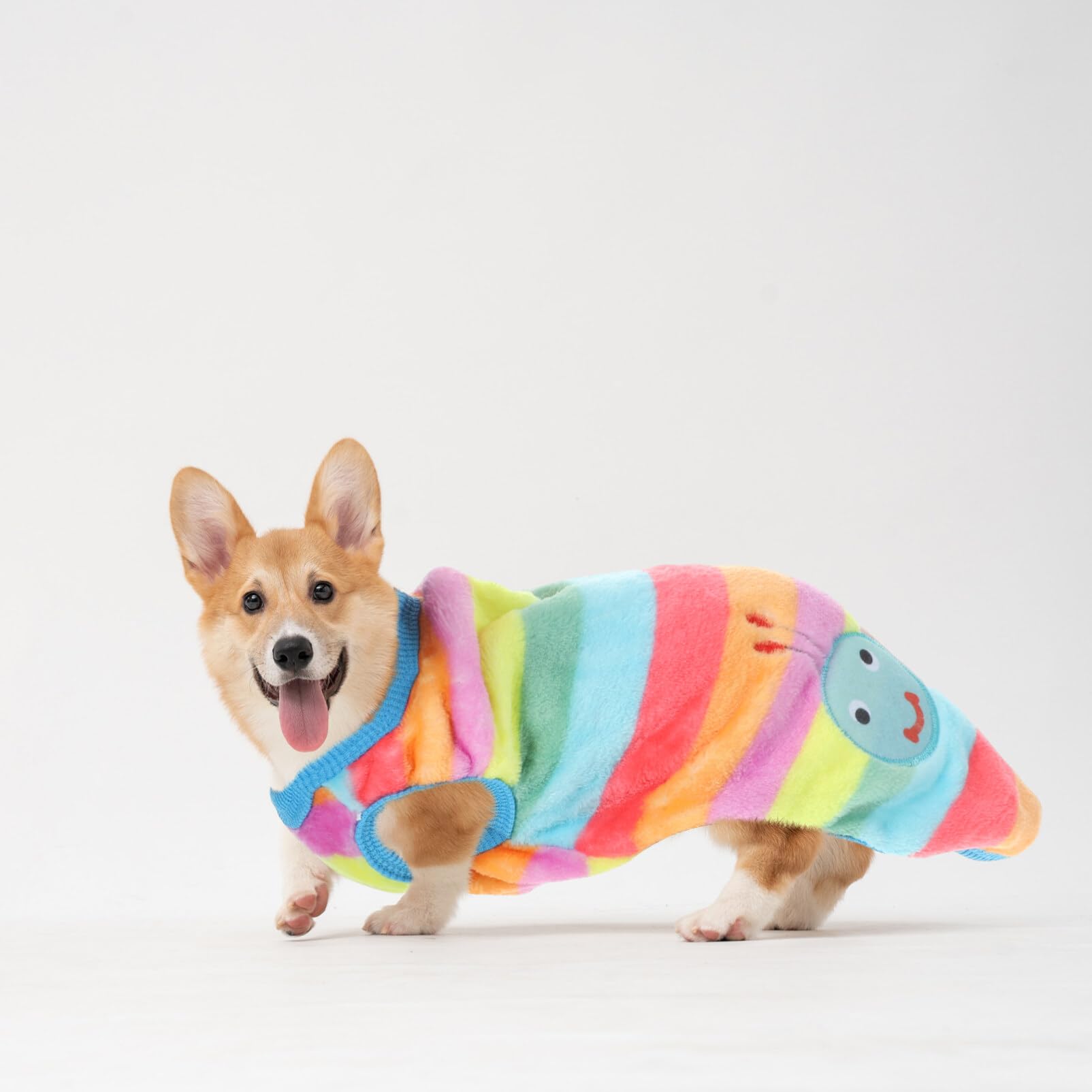 NUOBESTY 4stücke Hundeweste aus Flanell Warme Tierbekleidung für Kleine Hunde Bequemes Design für Alltag und Feiertage Haustierbedarf