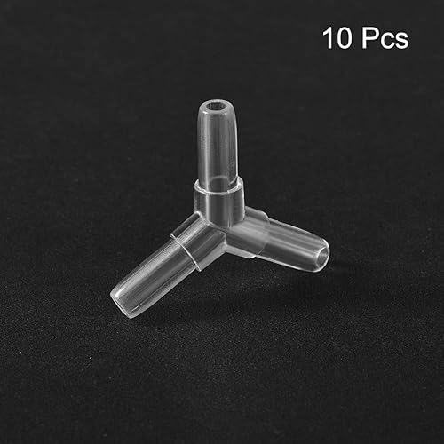 Miniatura 3 de uxcell Conector de válvula de aire de acuario Tubería en línea de plástico Válvulas en forma de Y para tanque de peces de 0.157 in Línea de aire de