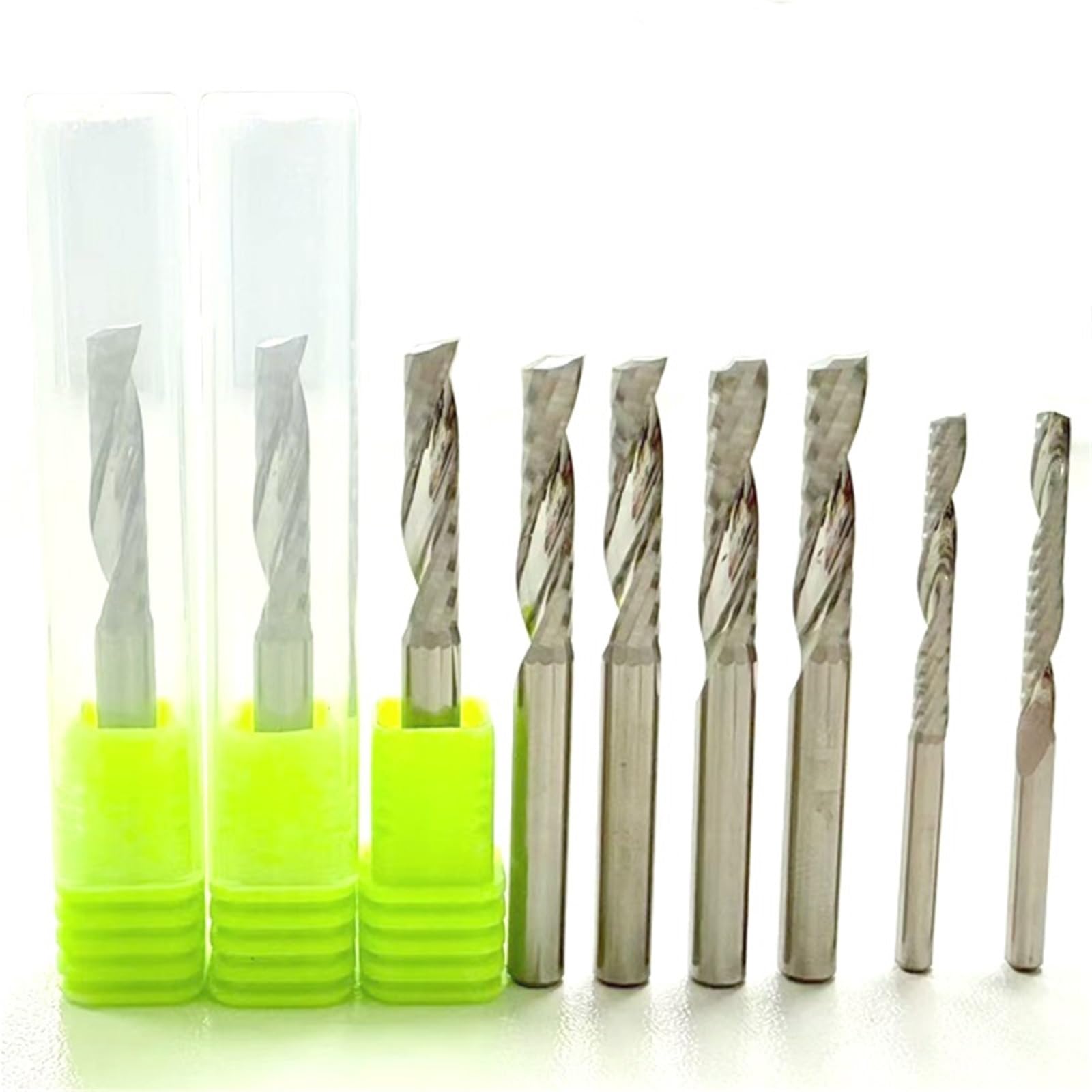 Lot de 10 fraises à spirales en carbure de tungstène de 3 mm, 4 mm et 6 mm de diamètre for le travail du bois.,Outil de bricolage(6x22mm)