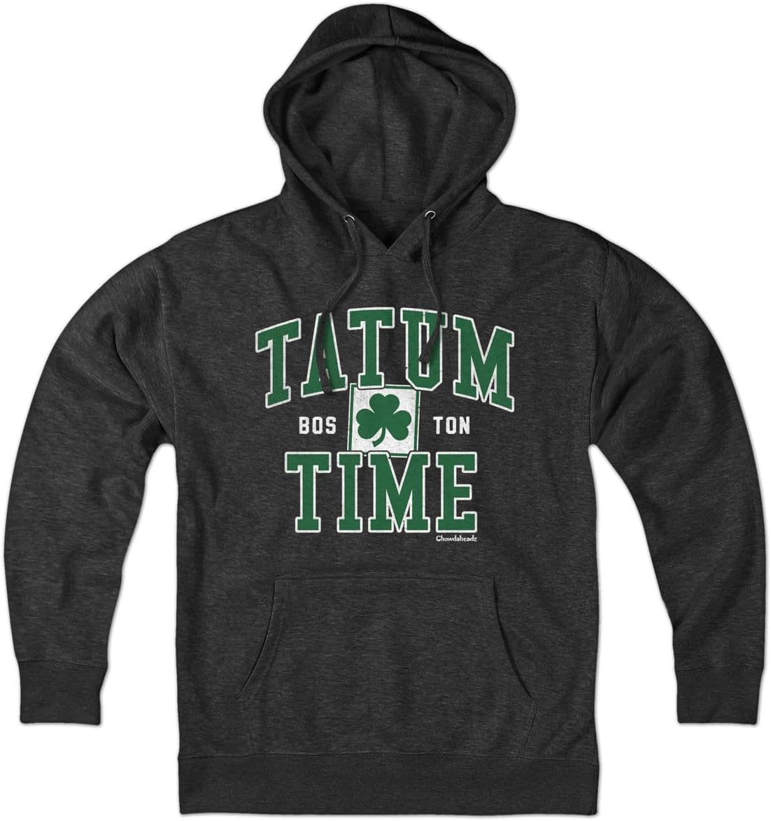 Chowdaheadz Tatum Time Boston Hoodie – Unisex Lightweight Charcoal Sweatshirt
