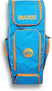 PROSTYLE SPORTS Senior Cricket Duffle Bag, Cricket kit Bag Sky Blue/Orange