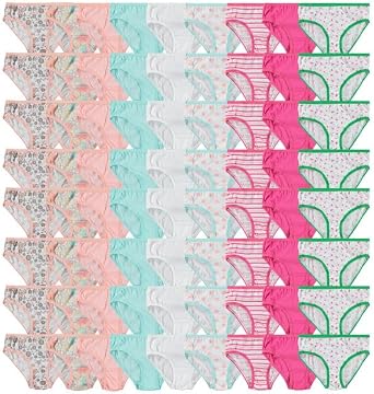 144 & 72 Pieces of Wholesale Bulk Girls Cotton Colorful Panties Underwear Children, Mixed Assorted Sizes 4-14