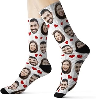 San Valentin - Calcetines Personalizados Con Cara - Regalos Originales Parejas Mujer - Amor - Sube tu Foto Nosotros hacemos el trabajo! - Calcetines Divertidos Hombre novias