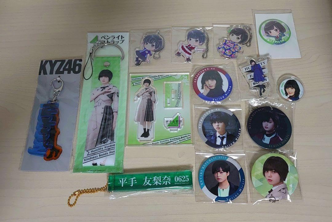 欅坂46 缶バッチ アクリルストラップ