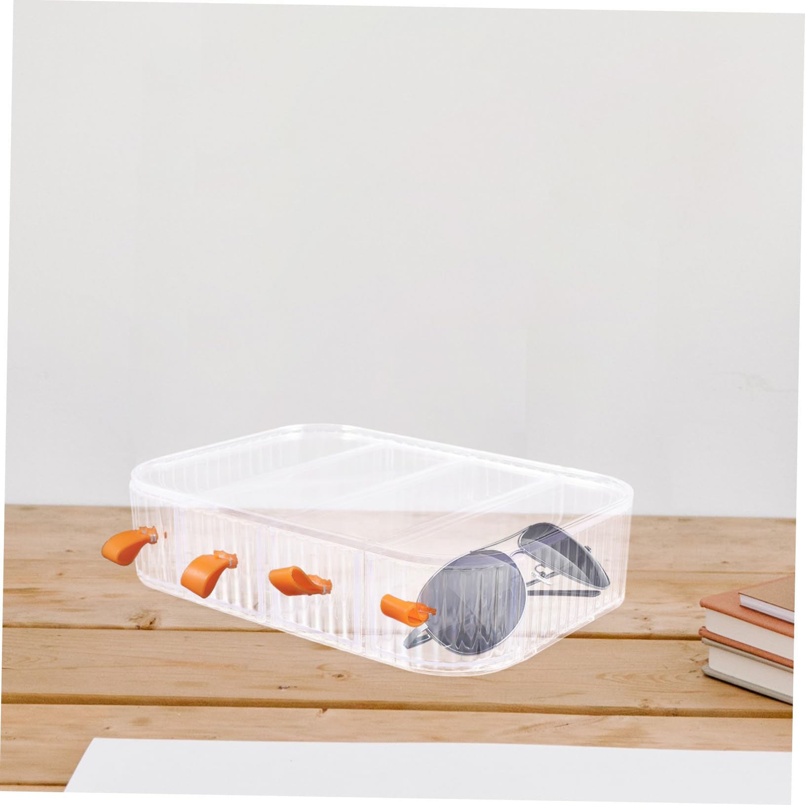 IMIKEYA Organisateur Lunettes Soleil Acrylique Boîte Rangement Transparente Multi-usages Support Pratique pour Lunettes et Bijoux Rangement Compact pour Maison et Boutique