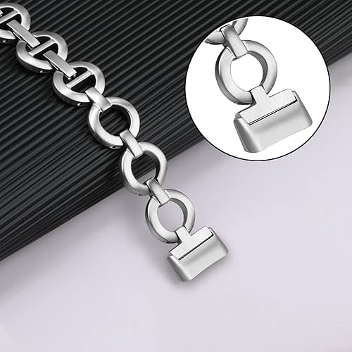 Vista 6 de TRUMiRR Correa de mujer para Fitbit Charge - Correa de acero inoxidable para joyería