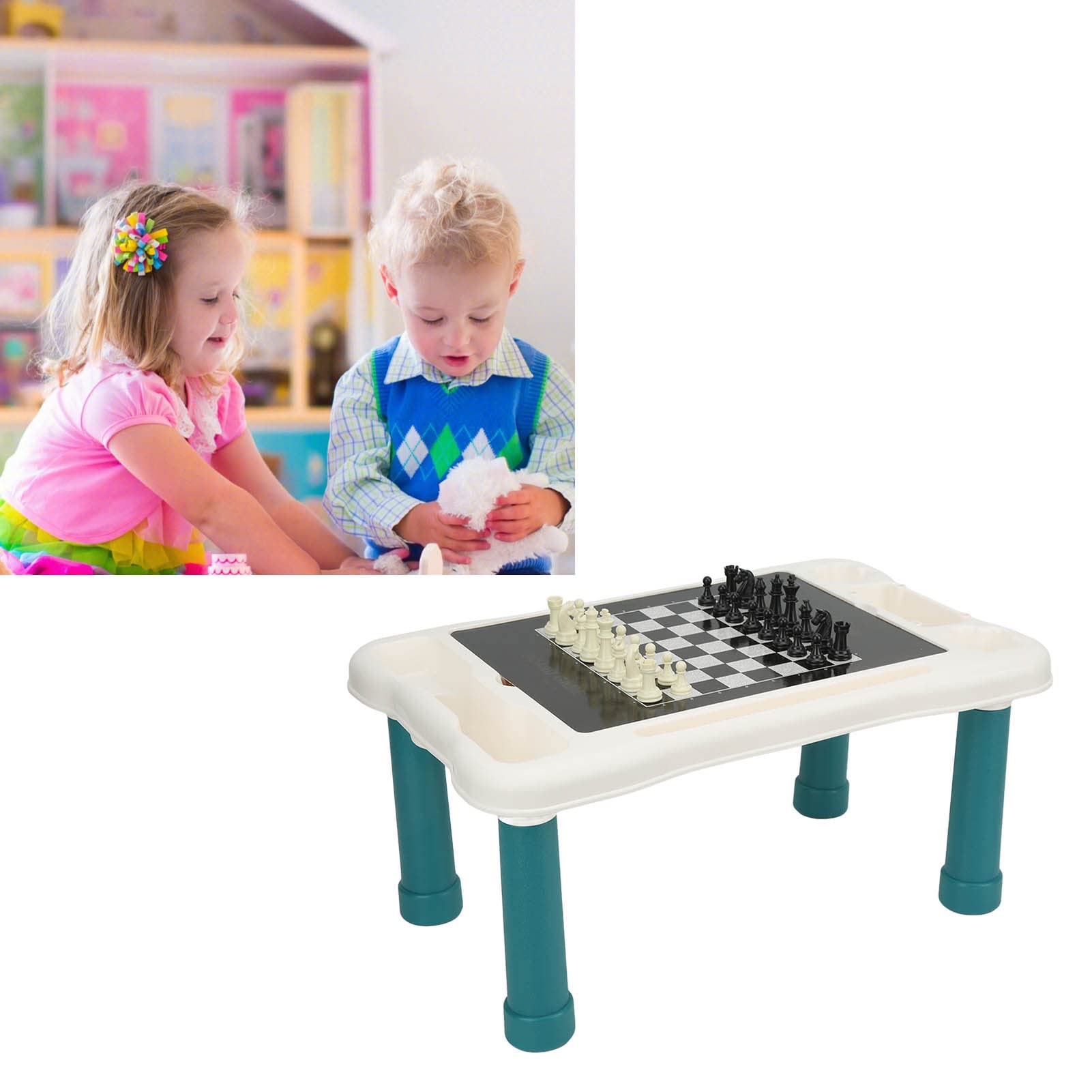 Set di Giochi da Tavolo 8 in 1 Portatile per Bambini Dai 3 Anni in su. Giochi Classici Educativi Divertenti per Tutta la Famiglia