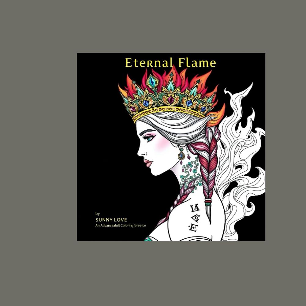 Eternal Flame: An Advanced Adult Coloring Experience