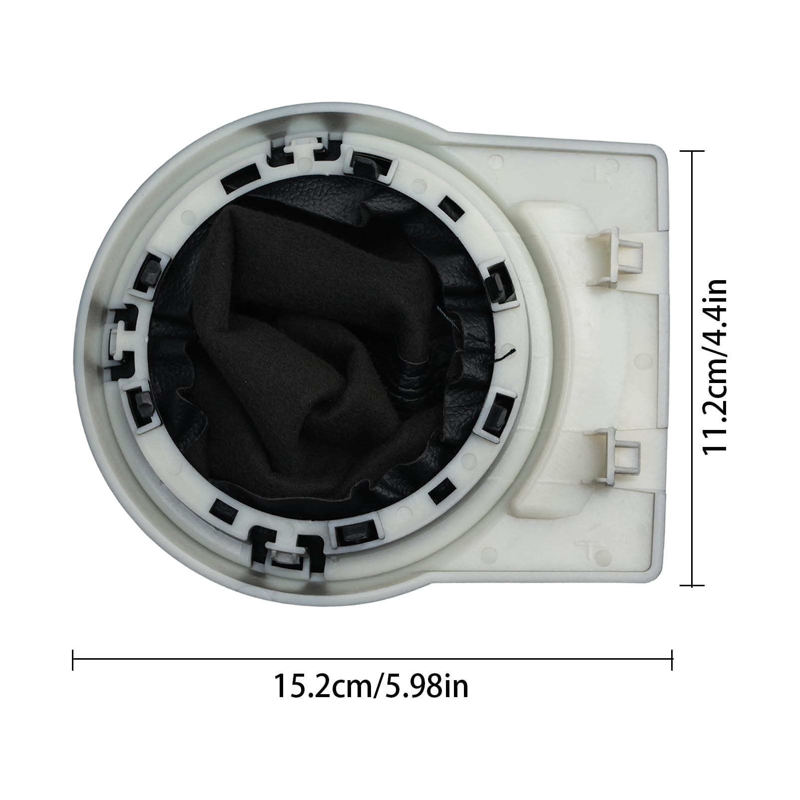 Pommeau Levier Vitesse pour Citroen C4 C1 C2 C3 Picasso Berlingo Saxo Peugeot 106 107 205 206 306 307 308 406 3008 Soufflet Pommeau manuel 5 vitesses(Noir Argent)