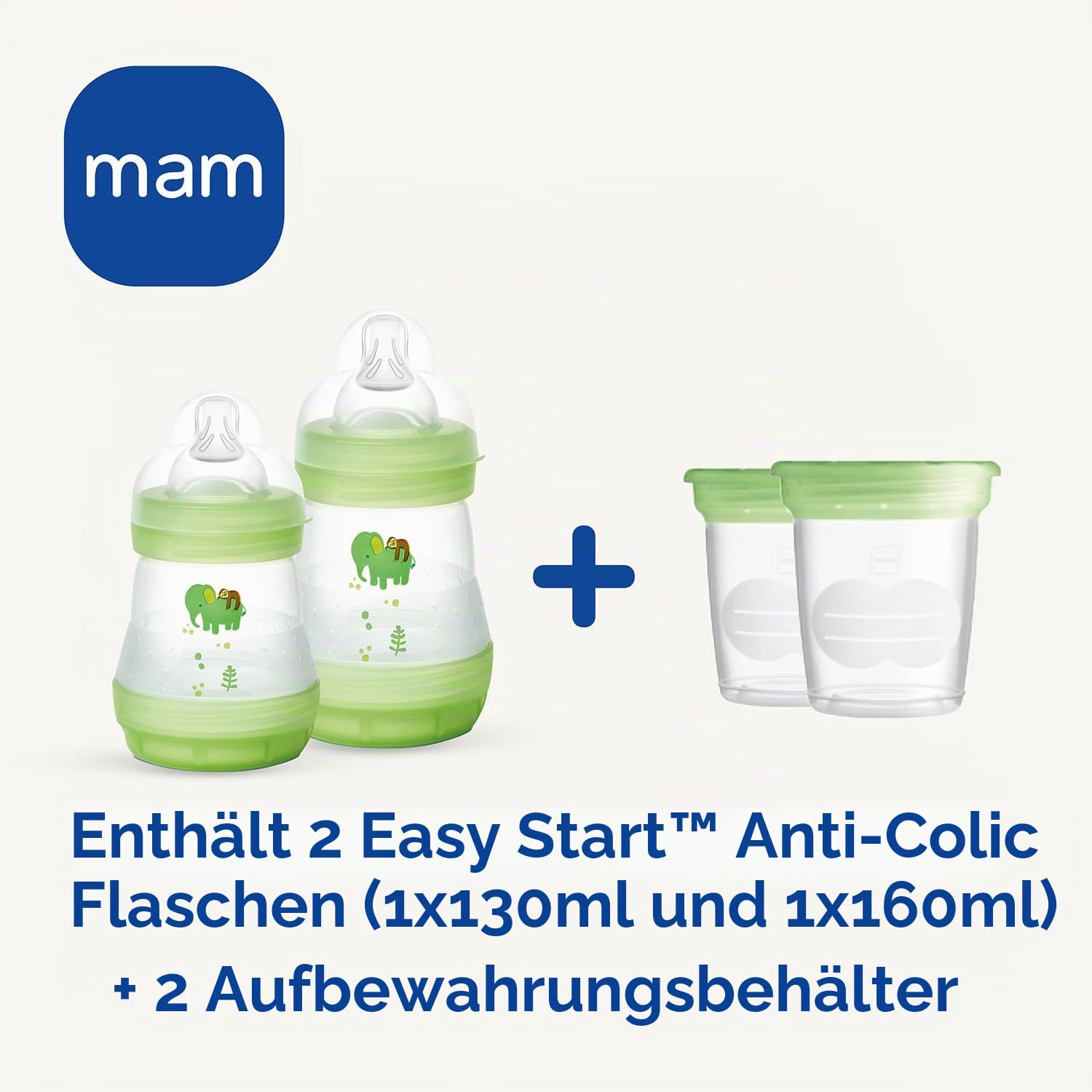 MAM Elektrische und manuelle 2-in-1-Milchpumpe, einfache und entspannte Handhabung, direkte Entnahme an der Flasche oder Konservierungsbehälter, Stimulation und Entnahme, digitales Display,