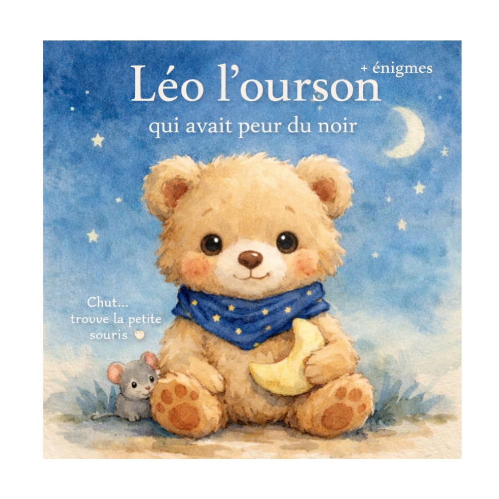 Léo, l'ourson qui avait peur du noir: Une histoire rassurante avec des énigmes