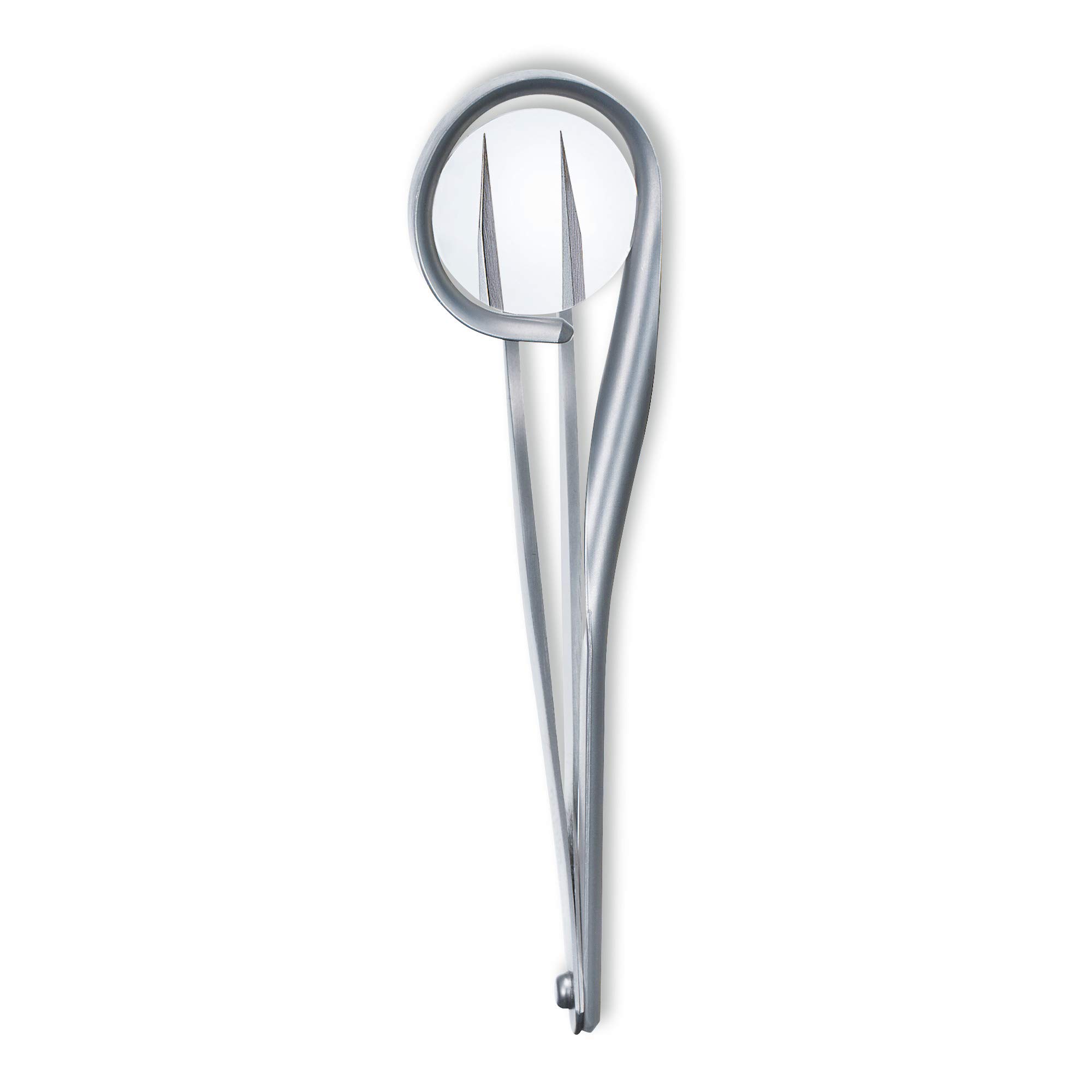 Victorinox Rubis profesjonalna pęseta z lupą, chirurgiczna stal nierdzewna, wyprodukowano w Szwajcarii, 9,5 cm, wrastające włosy, może być sterylizowana