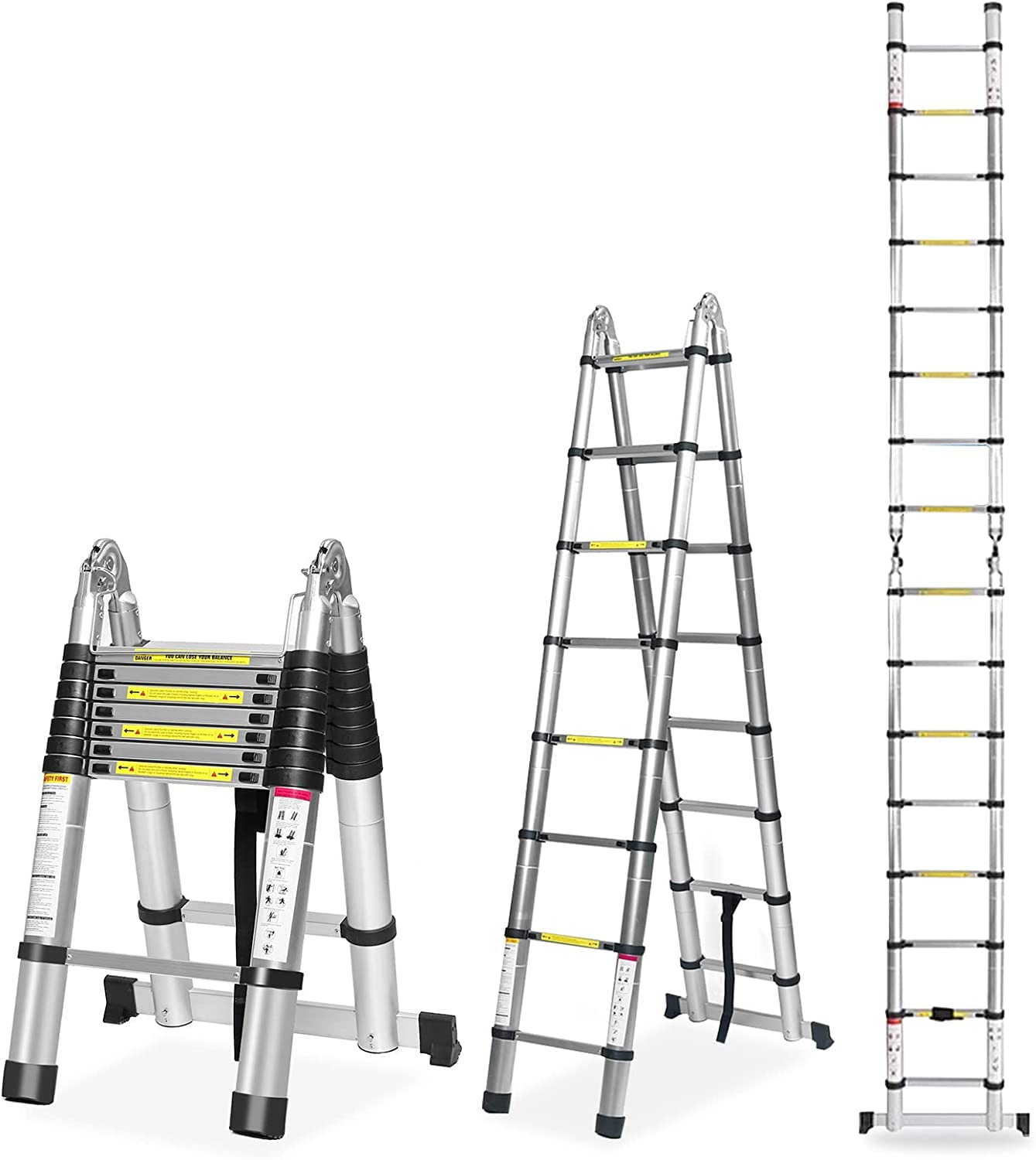 BucketList Telescoping Ladder - Anti-Slip Safety Aluminium Ladder Extension (Ladder_2M) (B07PMJT7WZ) Amazon Price History, Amazon Price Tracker
