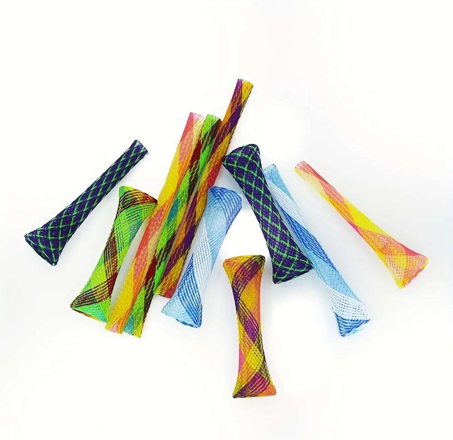 Folding Spring Shaped Toys Colored Elastic Spring Interactive Cat Tearing Stick Providing Fun