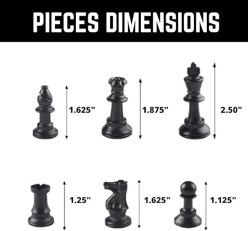 Miniatura 3 de Juego de ajedrez para torneos juego portátil y profesional con rollo de tubo de plástico portátil de viaje. Piezas de ajedrez Staunton de plástico,