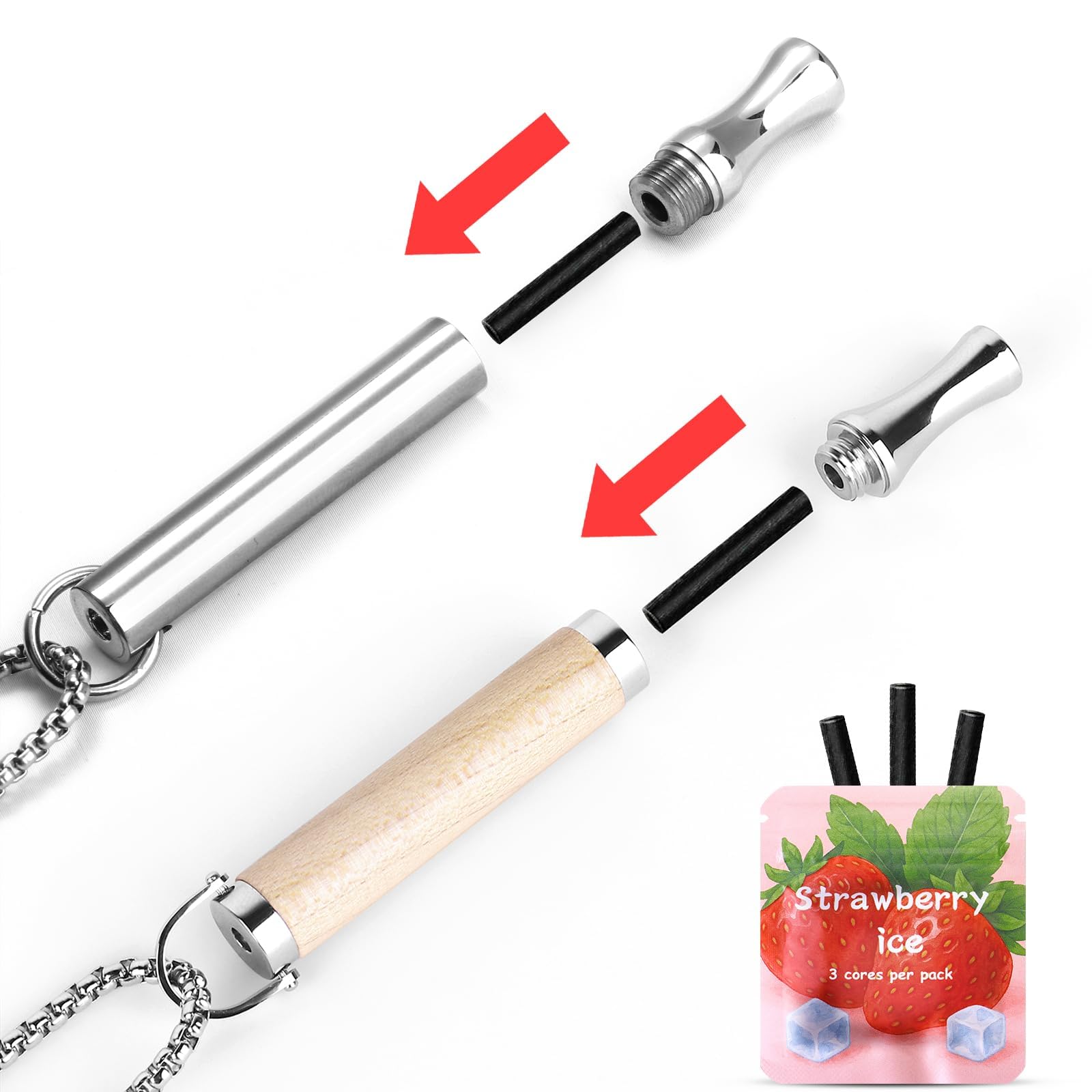 CARITATE Austauschbar Geschmack Filter für Atemkette, Mehrere Geschmack Optionen Aroma Pads, Perfekt für Entspannungsmomente