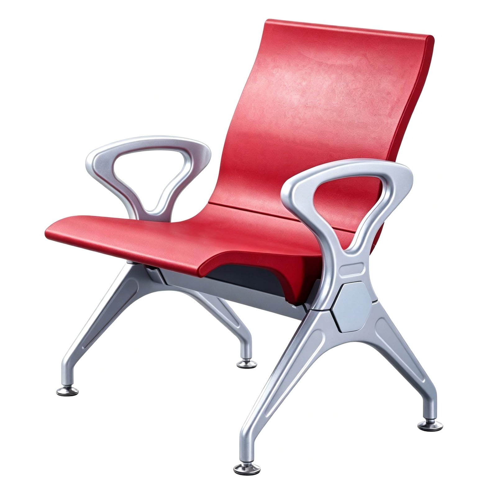 Banco de hospital impermeable y silla de recepción con brazos resistente