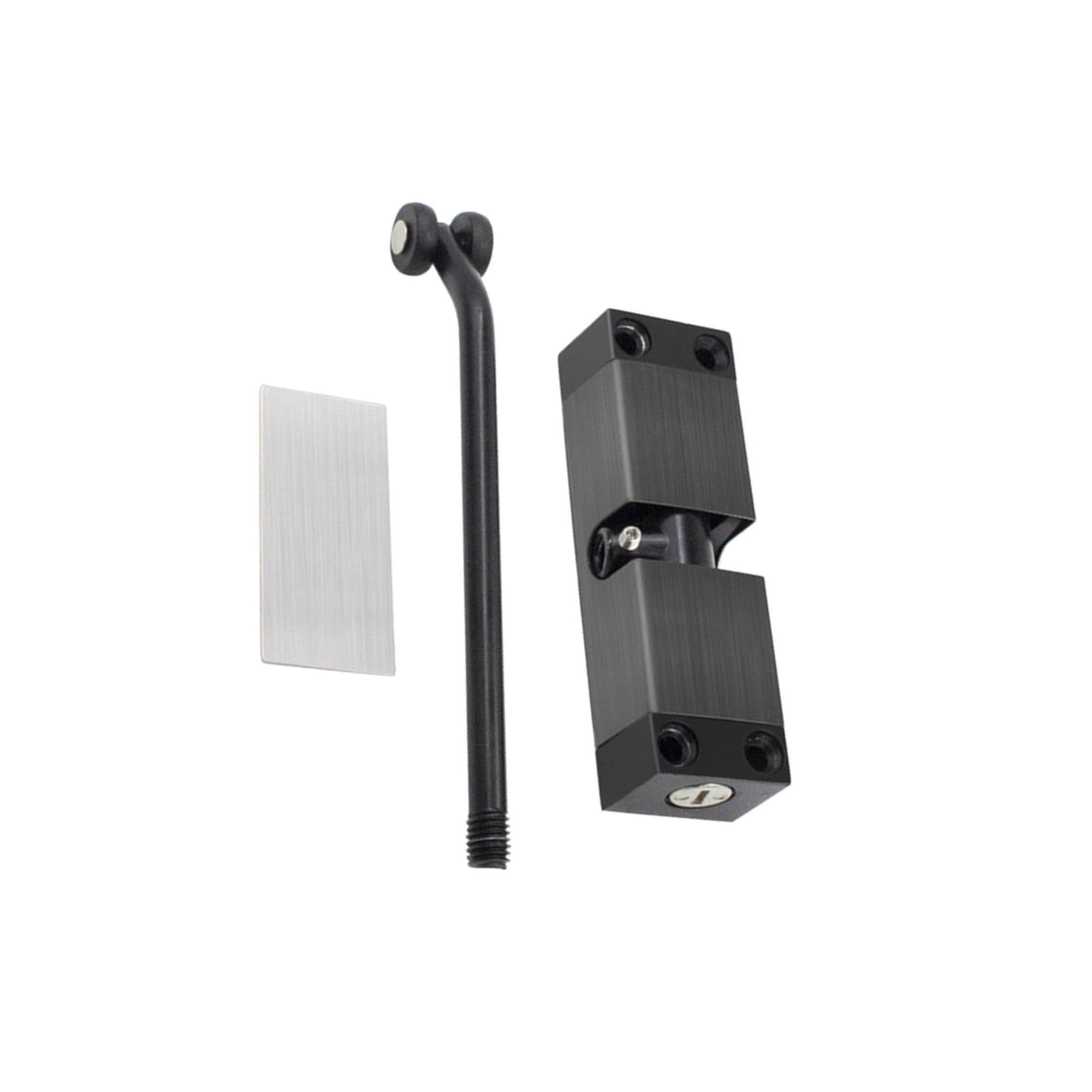 Pixzcsa Black Adjustable Door Clr Mounted Life Right Fitting Template High Performance And Sturdy Made Of Stainless Steel Silent, 10X13cm