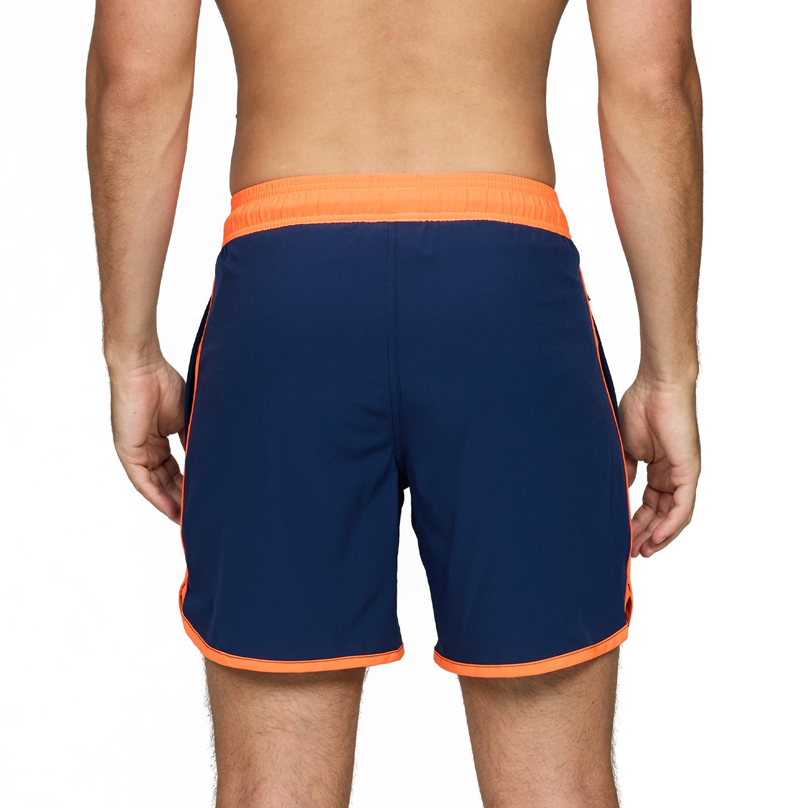 Bañador Hombre Short de Playa Surf Secado Rapido Pantalones Cortos con Bolsillo y Forro de Malla