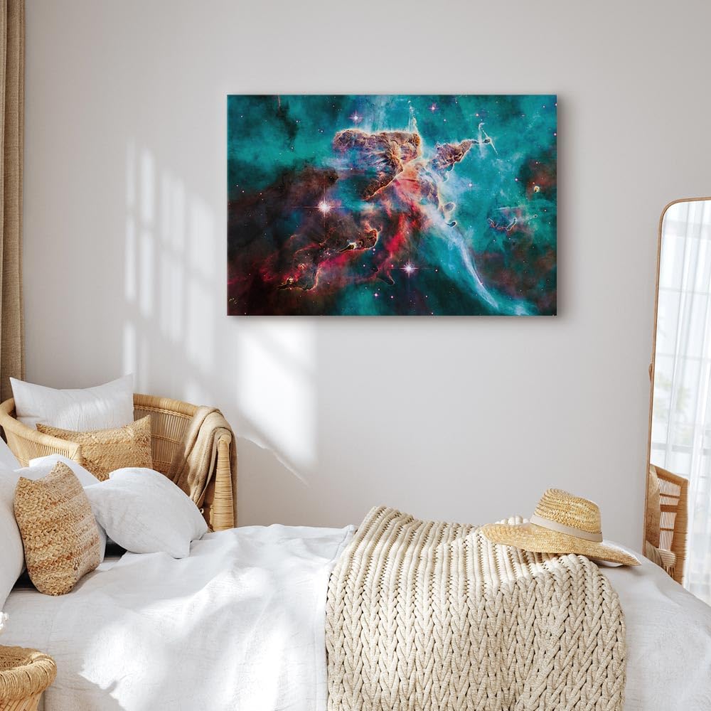 murando - Akustikbild Weltraum Kosmos Universum, Schallschutz, Wohnzimmer
