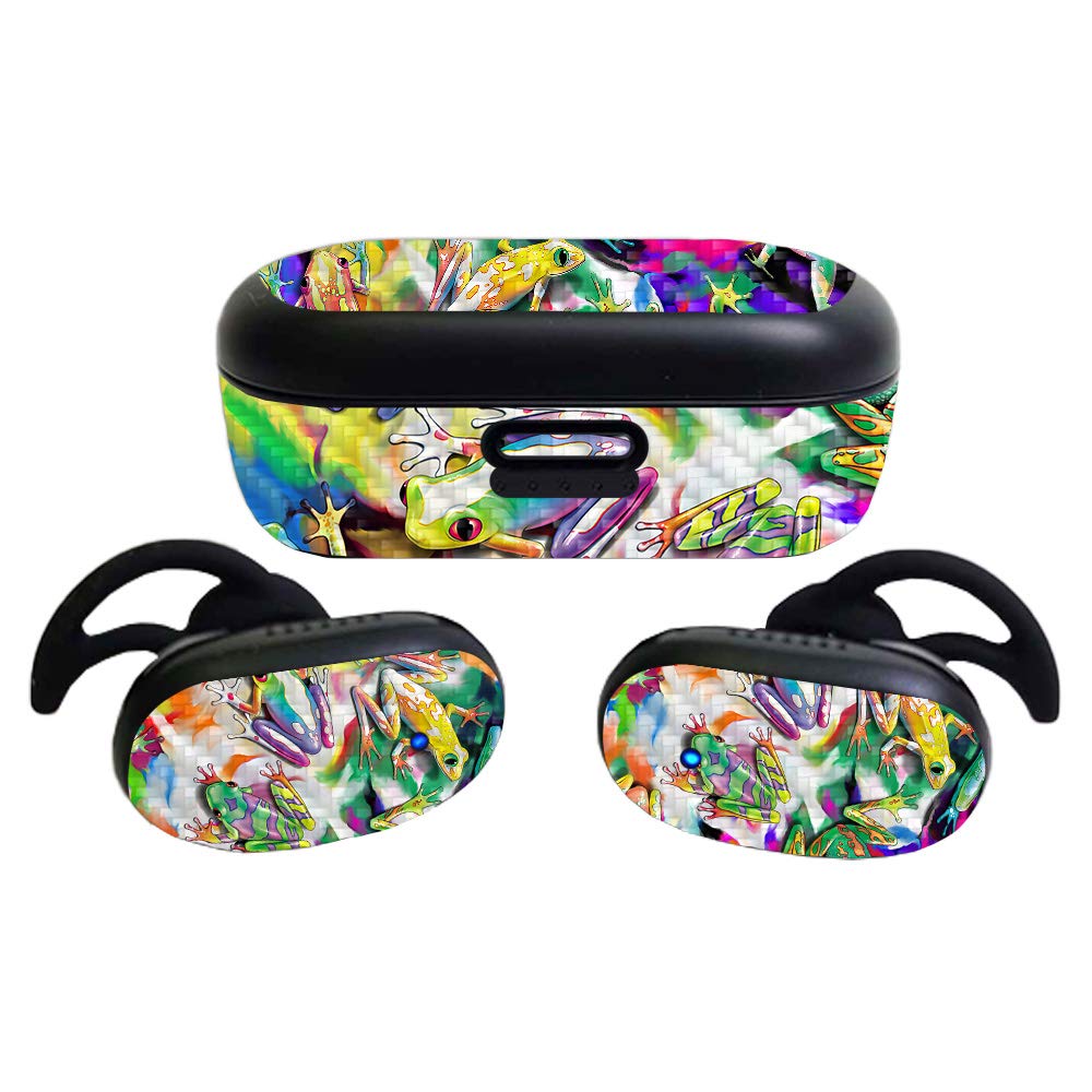 MightySkins Glossy Glitter Skin Compatible with Bose QuietComfort Earbuds (2020)