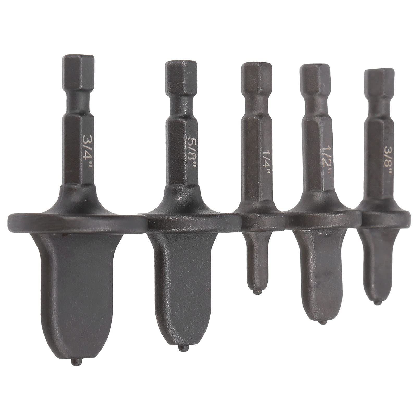 Tube Expander, Copper Pipe Extension Tool for Air Conditioning with Hex Handle, Bearing Steel, 5 Sizes Included, Suitable for Various Drills