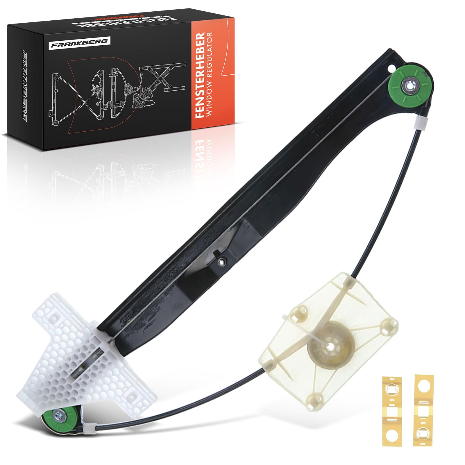 Frankberg Alzacristallo Meccanismo alzacristallo Elettrico senza Motore Posteriore destro senza piastra 4/5-Porte 2/3 porte Compatibile con A3 Sportback 8PA A3 8P1 Replace# 8P4839462A
