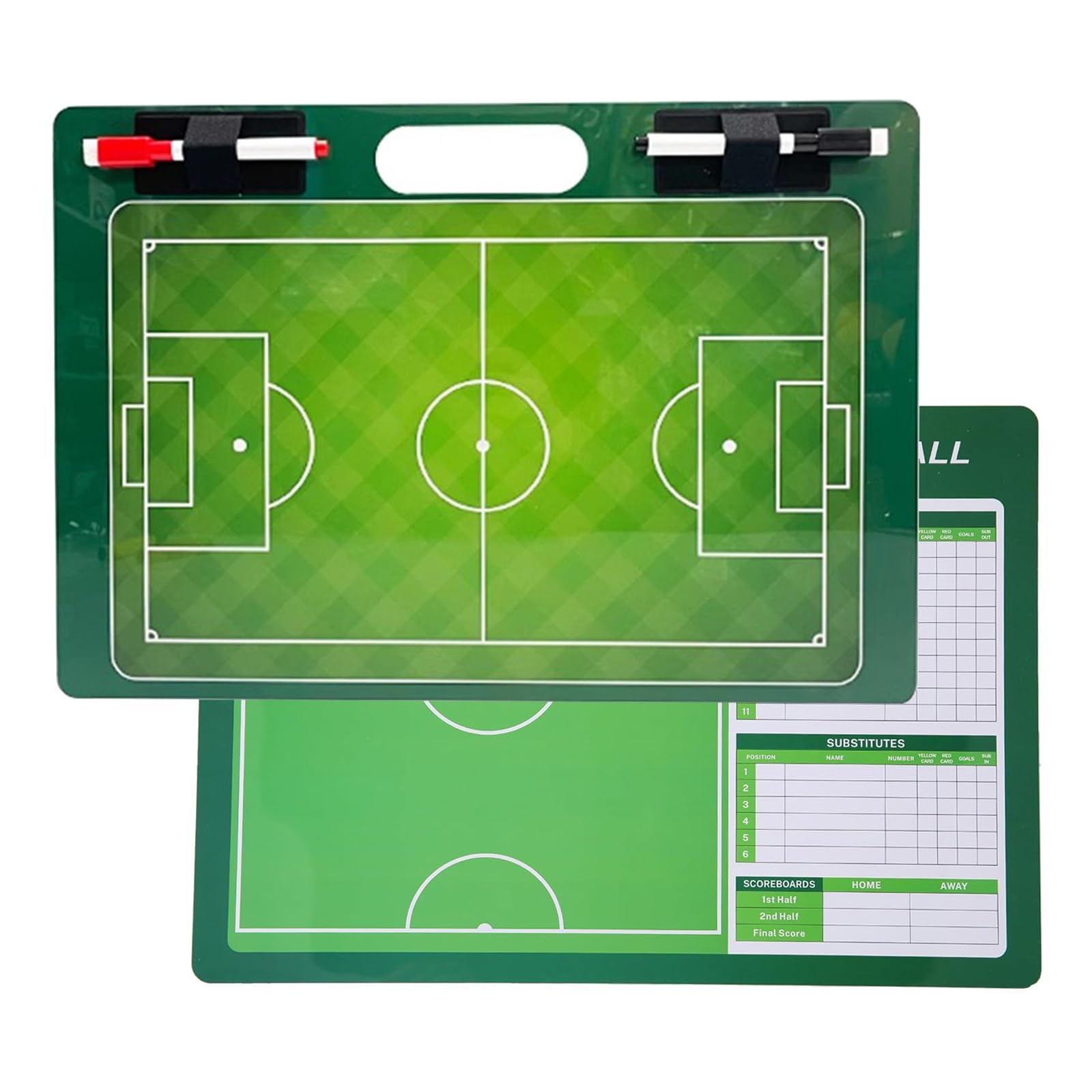 Taktiktafel Fußball, Trainermappe Fußball, Taktikmappe Fußball, Taktiktafel Fußball Zubehör, Fussball Coach Board, Handball Trainer Taktikbrett, Geschenk für Trainer, Passend für Football
