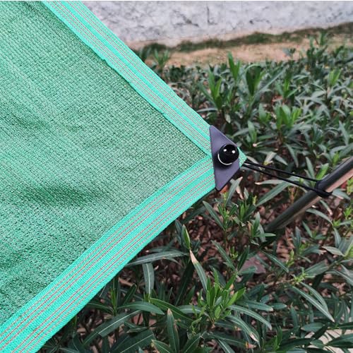 Filet de protection solaire durable anti-UV vert avec œillets