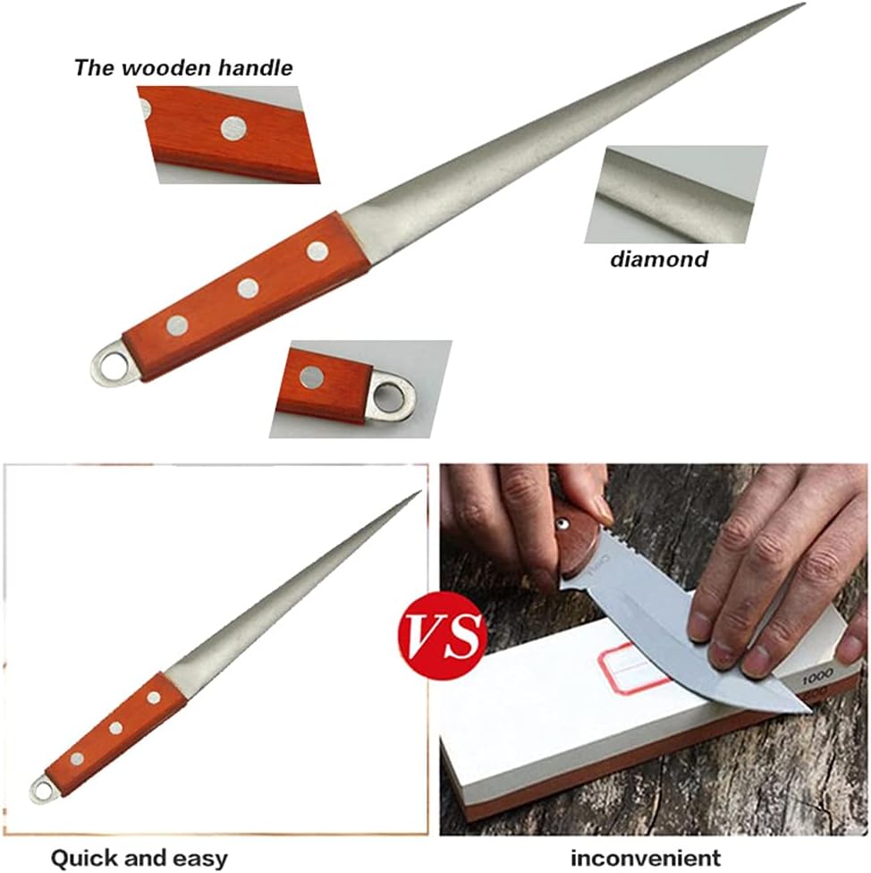 Knife Sharpener Rod Kitchen Home or Hunting Master Hunter Gourmet Sharpen