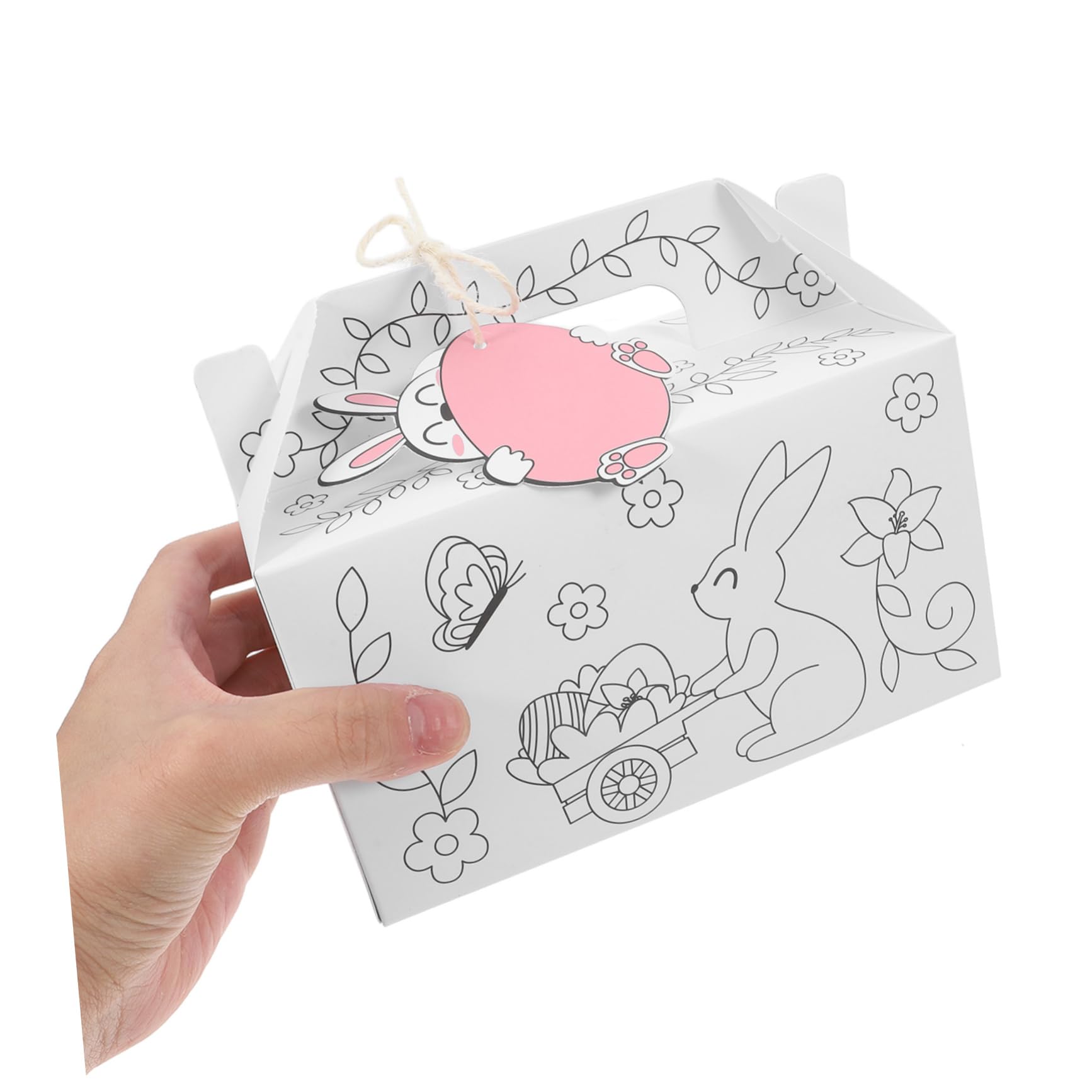 Scatole Pasquali Incompiute Kit Artigianali Contenitori Vuoti Decorazioni Festa Progetti Creativi Bambini Fai Da Te Imballaggio Piccolo