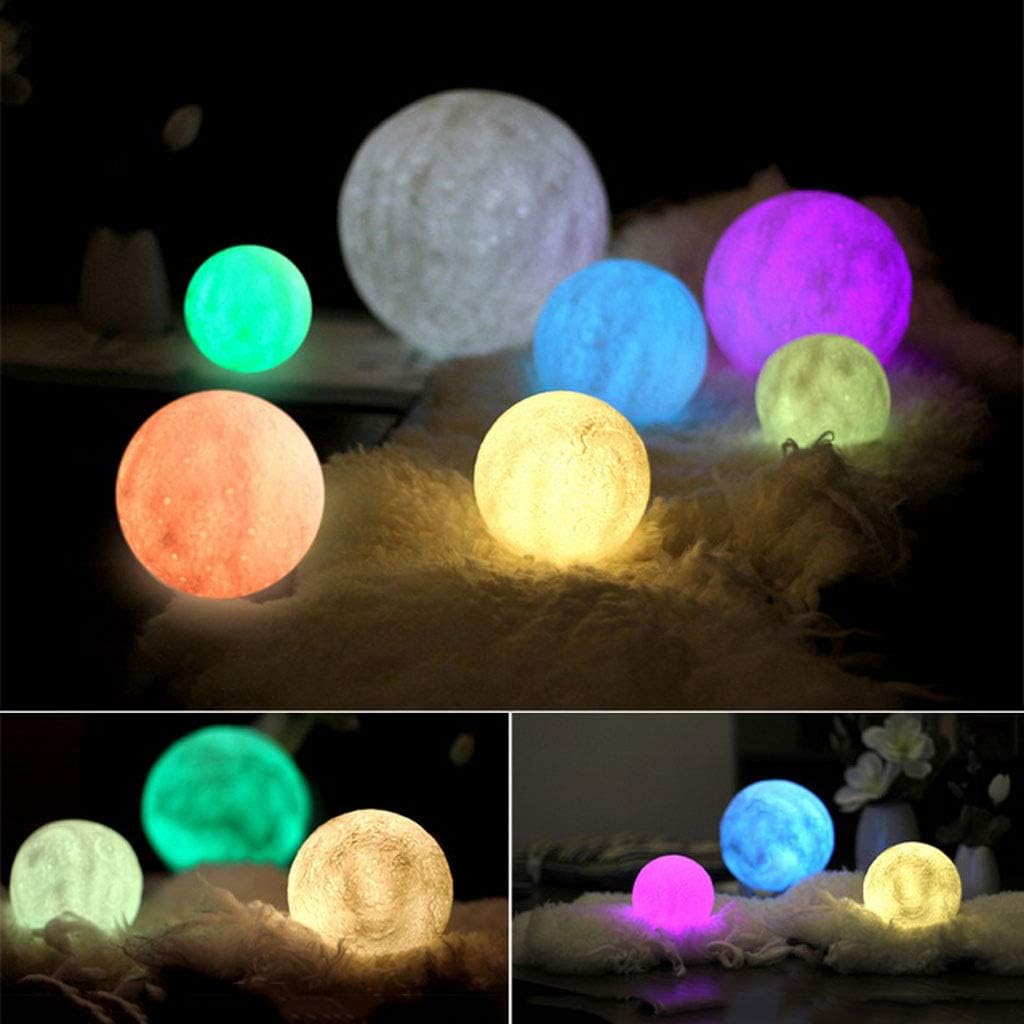 Night Light New Creative Fashion Home Decoration Personality LED Bedside Lamp(9 Color,White_13CM)