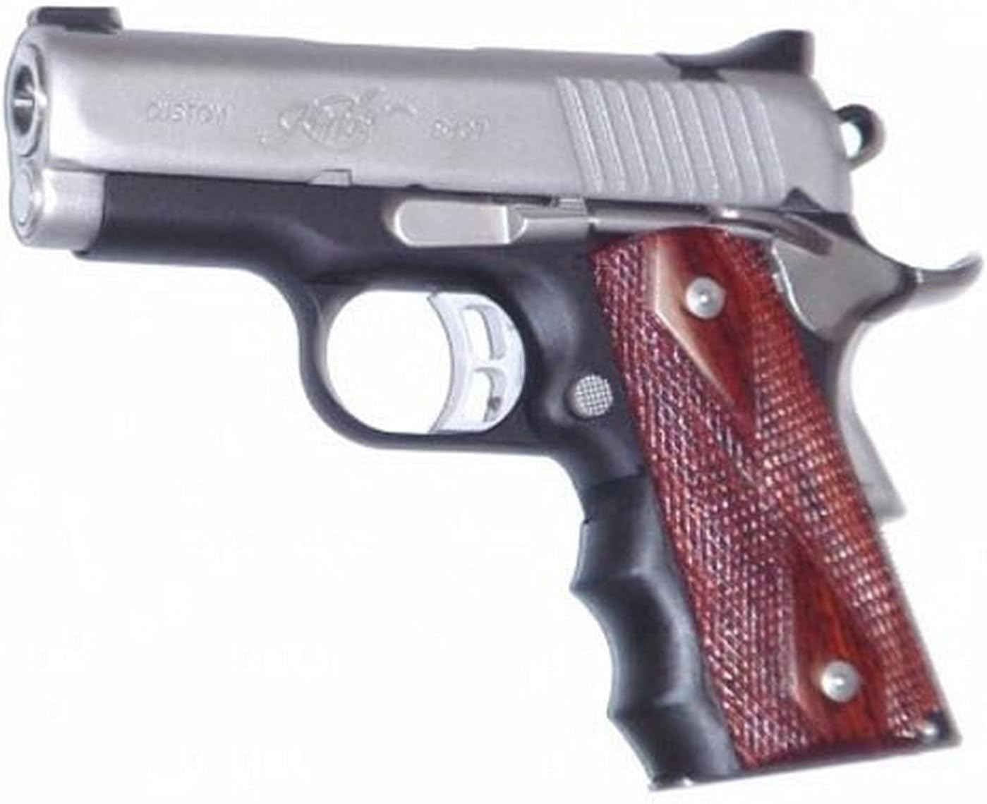 Pearce Grips PG-OM1 Rubber Finger Groove Insert for Compact 1911 Black