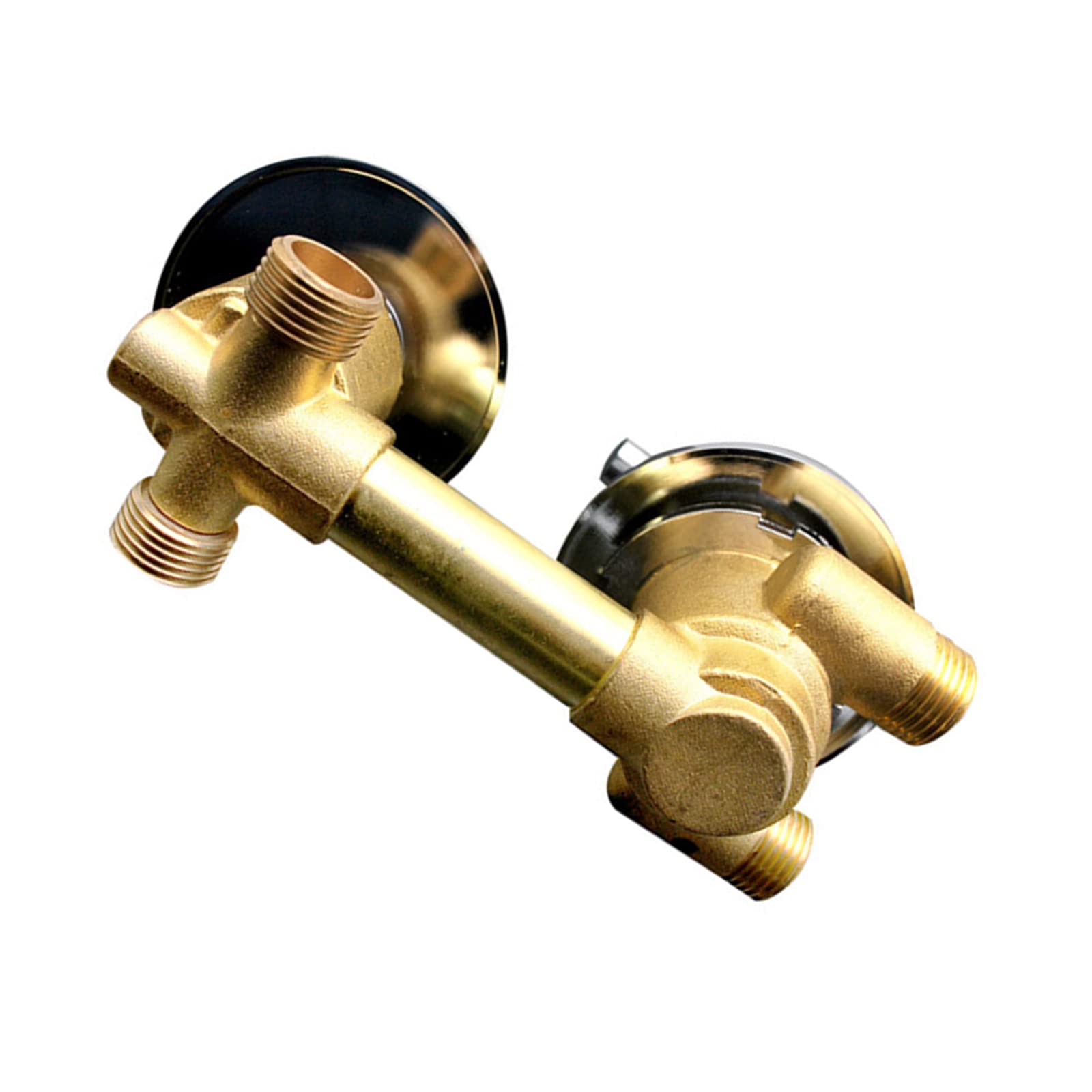 ZYCHSJXA Upgraded 2/3/4/5 Way Brass Thermostatic Shower Valve Mixer, G1/2 Diverter Control, Dual Handle, Faucet for Cabin, Thickened Cartridge, 10cm Output