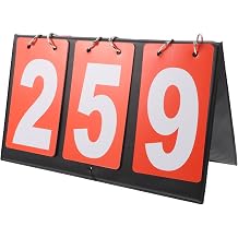 balacoo Multi-Sport Scoreboard Portable Tabletop Flipper for Basketball Football Use Scoreboard for Sports Activities