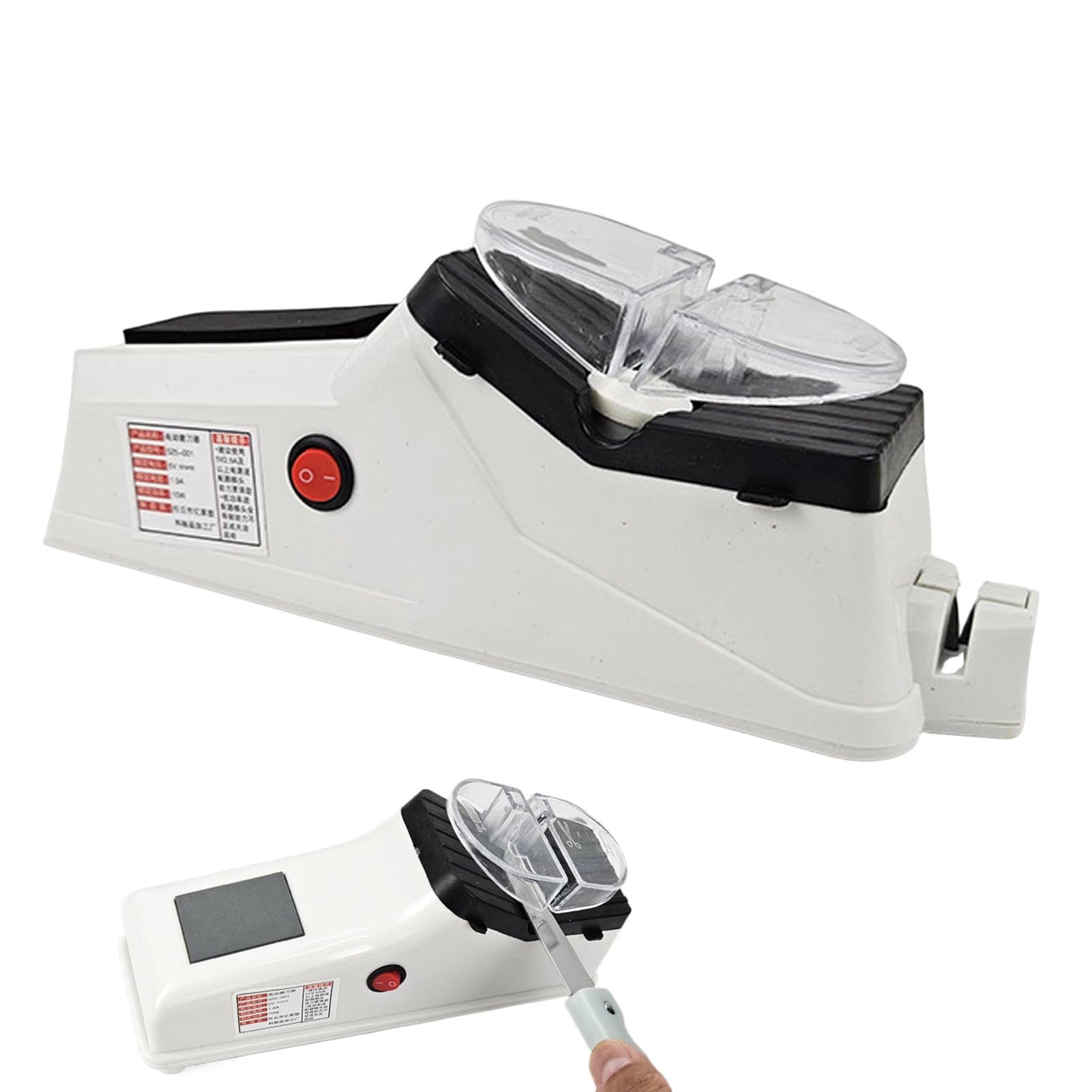 Afilador De Cuchillos Eléctrico - Herramienta De Afilado Multimarca Con Cubierta Protectora | Sistem De Molienda De Precisión Compatible Con Surudoisharp Pro Prosharpen Etercitenal Hailoyear