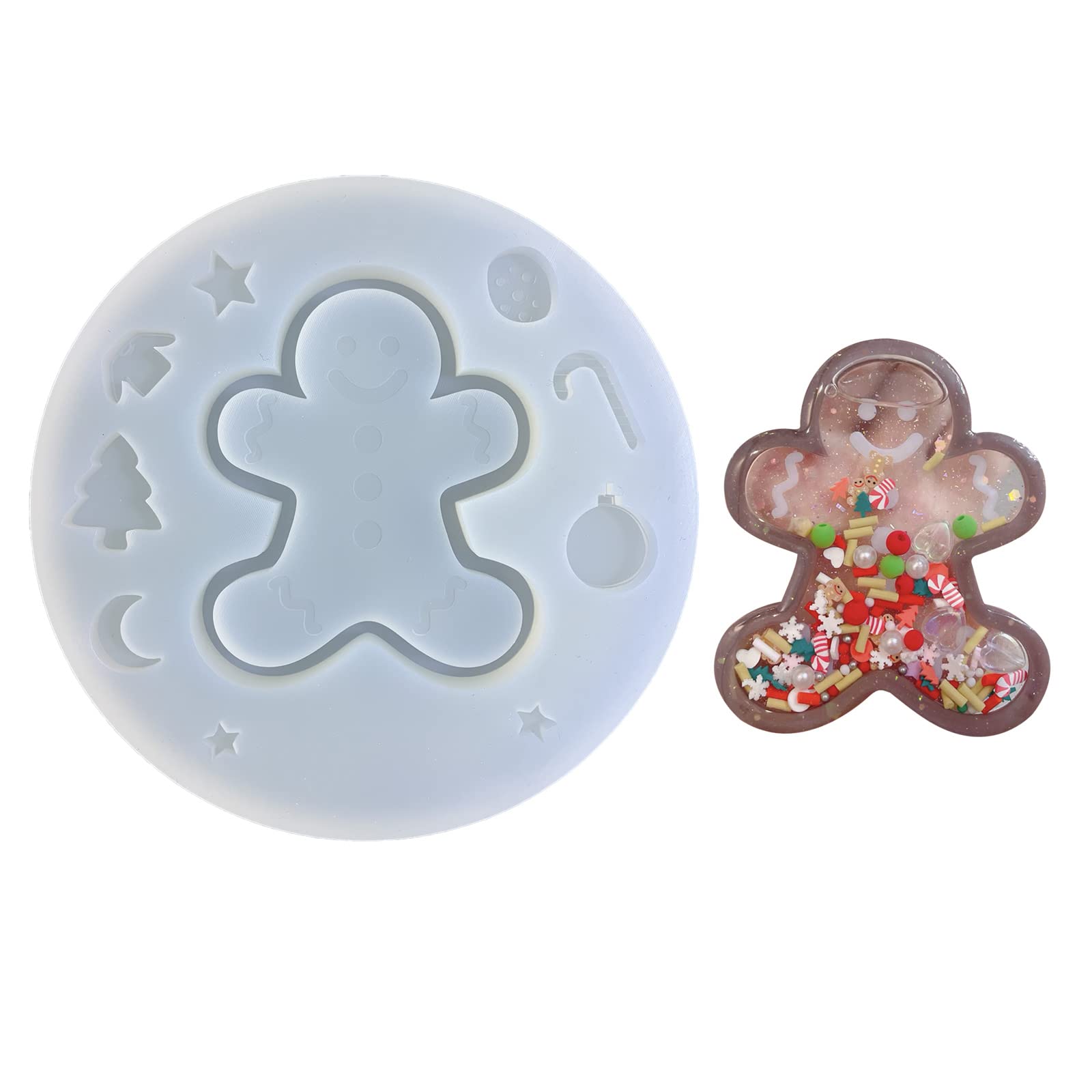 Moule à pendentif en silicone antiadhésif pour bijoux en résine époxy