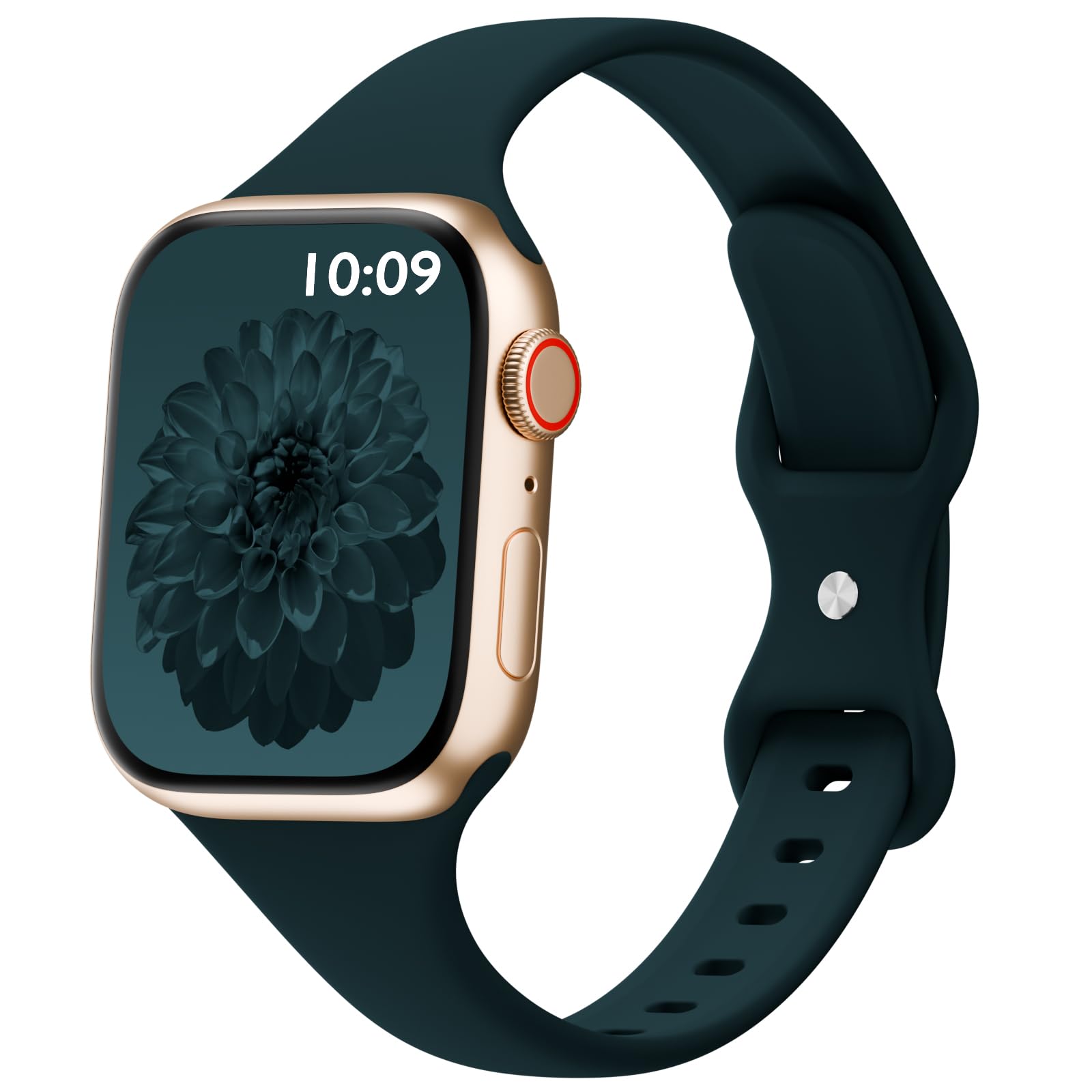 Thin Sport Silicone Slim Band Compatible with Apple Watch Bands Women Men